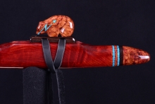 Redwood Burl Native American Flute, Minor, Mid F#-4, #H31E